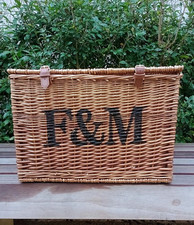 Large wicker hamper for sale  UK