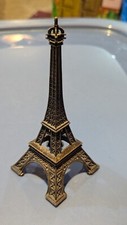 Vintage 6" Torre Eiffel Paris França Mesa Miniatura Metal Peso de Papel, usado comprar usado  Enviando para Brazil