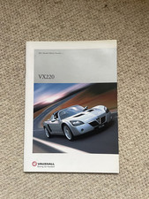 Vx220 sales brochure for sale  BURY ST. EDMUNDS