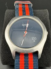 Relógio masculino Nixon The Quad Mod surf pulseira de náilon aço inoxidável mostrador azul quartzo, usado comprar usado  Enviando para Brazil