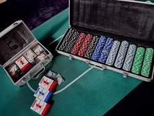 Professional poker set for sale  KINGSTON UPON THAMES