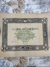 Diplôme croix combattant d'occasion  La Seyne-sur-Mer