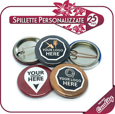 Spille personalizzate 25mm usato  Vetto