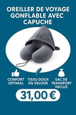 Oreiller voyage gonflable d'occasion  Malesherbes