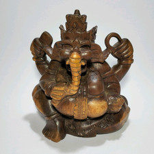 Statua legno ganesha usato  Solferino