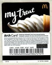 Cartão presente MCDONALD'S My Treat, cone de sorvete (2018) (US$ 0) comprar usado  Enviando para Brazil