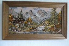 Gobelin stickbild alpenlandsch gebraucht kaufen  Wunstorf