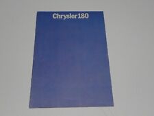 Chrysler 180 brochure usato  Bussoleno