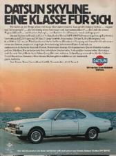 Datsun skyline reklame gebraucht kaufen  Hanau