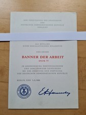 Ddr urkunde banner gebraucht kaufen Ddr urkunde banner gebraucht kaufen  Barnstorf