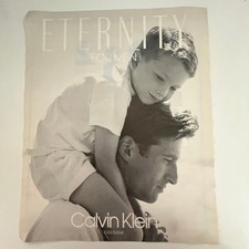Colônia masculina Calvin Klein Eternity 1992 anúncio SV28-2, usado comprar usado  Enviando para Brazil