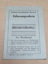 Registrierschein ddr schwenkkr gebraucht kaufen  Wernigerode