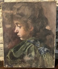 Huile toile ancien d'occasion  Vannes