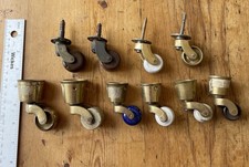 Brass ceramic casters for sale  BURY ST. EDMUNDS