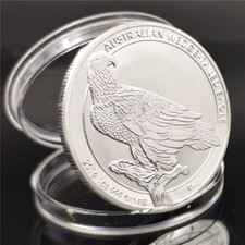 Moneta commemorativa aquila usato  Spedire a Italy
