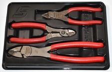 Conjunto de alicates de serviço de fio Snap-On 3 peças cabo vermelho - Frete grátis dos EUA comprar usado  Enviando para Brazil