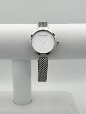 Calvin Klein 25200082 relógio feminino de malha de aço inoxidável com mostrador branco 28mm comprar usado  Enviando para Brazil