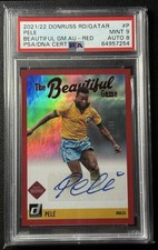 PELE PSA 9 2021 PANINI DONRUSS ROAD TO QATAR LINDO JOGO AUTOGRAFADO VERMELHO/49 BRASIL comprar usado  Enviando para Brazil