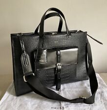 Reiss black croc for sale  UK