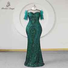 Vestido de noite formal plus size lantejoulas verdes feminino vestido de festa de formatura vestido maxi comprar usado  Enviando para Brazil