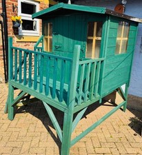 Raised wooden playhouse. for sale  MORPETH