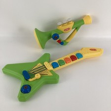 Conjunto de instrumentos musicais trompete guitarra músicas pop luzes sons intelecto brinquedos comprar usado  Enviando para Brazil