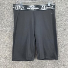 Bermuda de bicicleta Reebok Activewear feminina G grande preta cintura média skinny pull on comprar usado  Enviando para Brazil