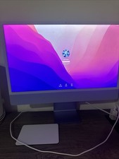 Apple roxo 24 polegadas iMac 4.5K Retina, ML CPU, GPU de 8 núcleos, 8 GB de RAM redefinição de fábrica comprar usado  Enviando para Brazil