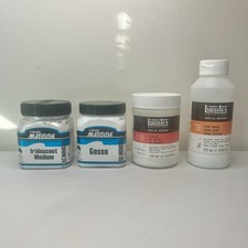 Verniz Liquitex & Derivan Matisse e meios tinta acrílica suprimentos de arte gel comprar usado  Enviando para Brazil