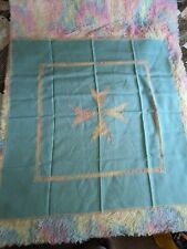 Vtg blue linen for sale  CONGLETON