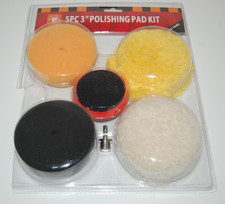 Pro Tools 5 peças Ultimate 3" kit de almofada de polimento e polimento para carro com adaptador usado comprar usado  Enviando para Brazil