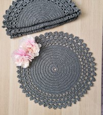 Tlg tischsets handgehäkelte gebraucht kaufen  Wuppertal