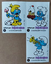 Schtroumpfs. 3 autocollants d'occasion  France