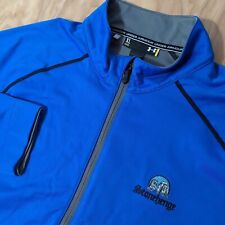 Usado, Quebra-vento masculino Under Armour golfe 1/2 zíper tamanho XL azul logotipo Stonehenge elástico comprar usado  Enviando para Brazil