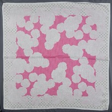Cachecol de algodão logotipo quadrado bolso rosa branco YSL Yves Saint Laurent 22 x 22,5 comprar usado  Enviando para Brazil