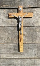 Crocifisso legno ulivo usato  Padula