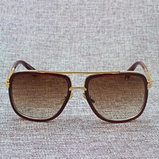 Óculos de sol masculino feminino tamanho grande quadrado PILOT sombra externa óculos UV400, usado comprar usado  Enviando para Brazil