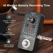 Pedal de efeitos de baixo para guitarra elétrica LEKATO estação looper 9 loop 40 minutos sintonizador  comprar usado  Enviando para Brazil