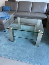 Couchtisch glas edelstahl gebraucht kaufen  Mönchengladbach