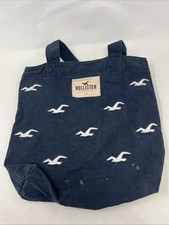 Usado, Bolsa tote Hollister grande de lona azul marinho comprar usado  Enviando para Brazil