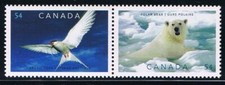 ARCTIC TERN, URSO POLAR = par de inquilinos = Canadá 2009 MNH #2327a comprar usado  Enviando para Brazil