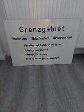 Ddr grenzgebiet schild gebraucht kaufen  Berlin