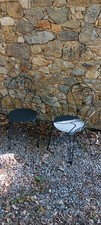 Fauteuils acier noir d'occasion  Fayence