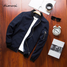 Jaqueta de beisebol masculina bombardeiro com zíper casual streetwear hip hop slim fit comprar usado  Enviando para Brazil