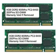 Kit 8GB 2x 4GB DDR2 800 MHz PC2-6400 Sodimm Memória Para IBM Lenovo HP Dell Laptop, usado comprar usado  Enviando para Brazil