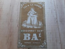 étiquette ancienne fil d'occasion  Pleyben