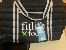 Bolsa tote Fitlife Foods refrigeradora isolada preta Specialty Foods zíperes fit Life XL comprar usado  Enviando para Brazil