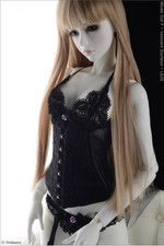 Roupas Dollmore SD BJD - Modelo boneca gótica espartilho de renda preta para cintura fina comprar usado  Enviando para Brazil