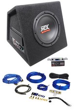 Subwoofer alimentado MTX RTP8A 8" 120w RMS em gabinete subcaixa ventilada + kit de fio, usado comprar usado  Enviando para Brazil