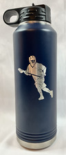 Garrafa de água Polar Camel 32 oz copo isolado azul marinho gravado lacross, usado comprar usado  Enviando para Brazil